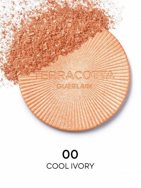 Сияющая пудра для лица Terracotta Luminizer, 00 IVORY  холодный, 7 г Guerlain - Обтравка1