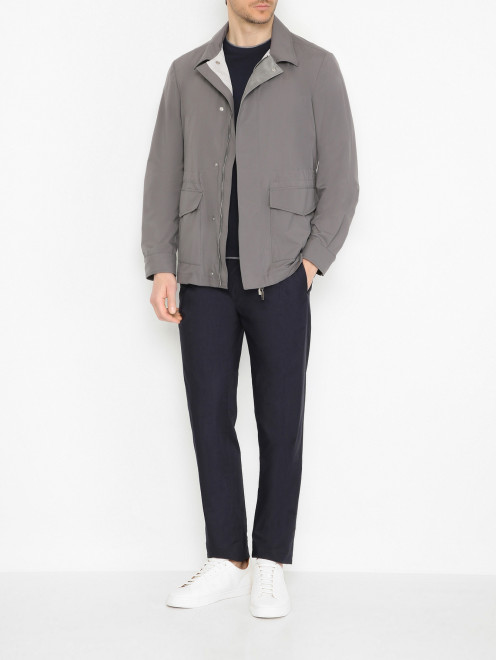 Куртка на молнии с карманами Doriani Cashmere - МодельОбщийВид
