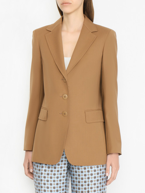 Жакет из шерсти на пуговицах Max Mara - МодельВерхНиз