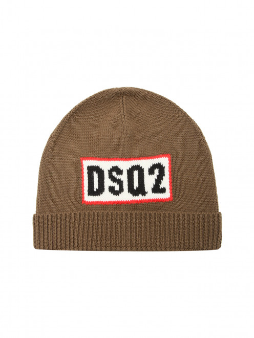 Шапка из смешанной шерсти с логотипом Dsquared2 - Общий вид