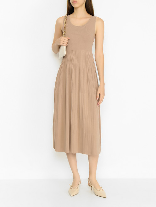 Трикотажное платье из смесовой вискозы Weekend Max Mara - МодельОбщийВид