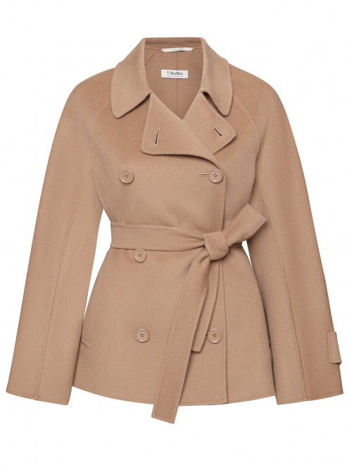 Полупальто на пуговицах с карманами Max Mara - Общий вид
