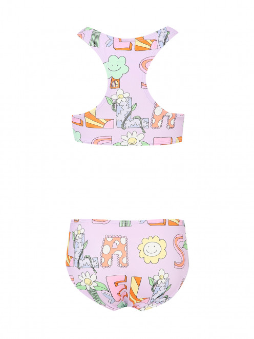 Раздельный купальник с узором Stella McCartney kids - Обтравка1