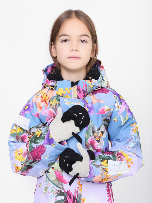 Варежки из хлопка Stella McCartney kids - МодельОбщийВид