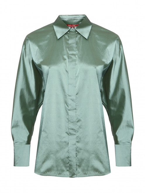 Сатиновая блузка свободного кроя Max Mara - Общий вид