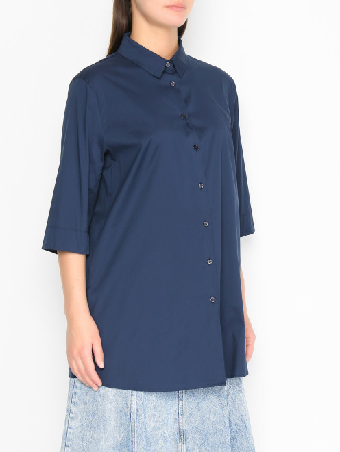 Рубашка из смешанного хлопка Marina Rinaldi - МодельВерхНиз