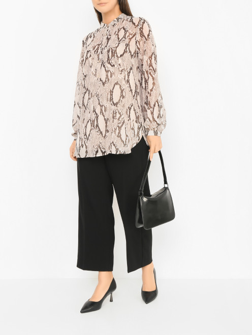 Блуза с узором и длинным рукавом Marina Rinaldi - МодельОбщийВид