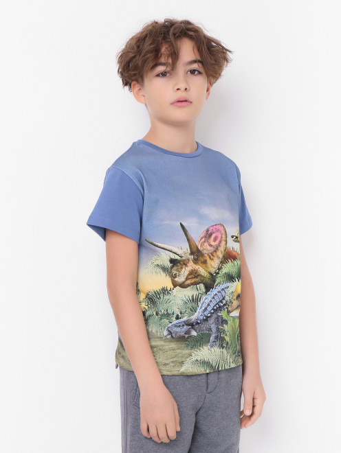 Хлопковая футболка с коротким рукавом Molo - МодельВерхНиз