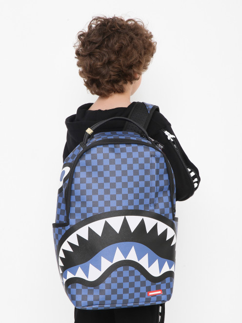 Комбинированный рюкзак с принтом Sprayground - МодельВерхНиз