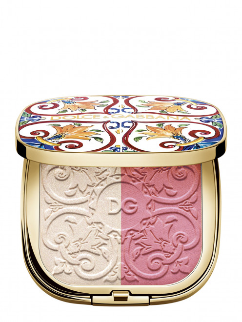 Румяна-хайлайтер для лица Solar Glow, 1 Sweet Pink, 10 г Dolce & Gabbana - Общий вид