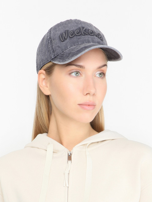 Бейсболка из хлопка с логотипом Weekend Max Mara - МодельОбщийВид