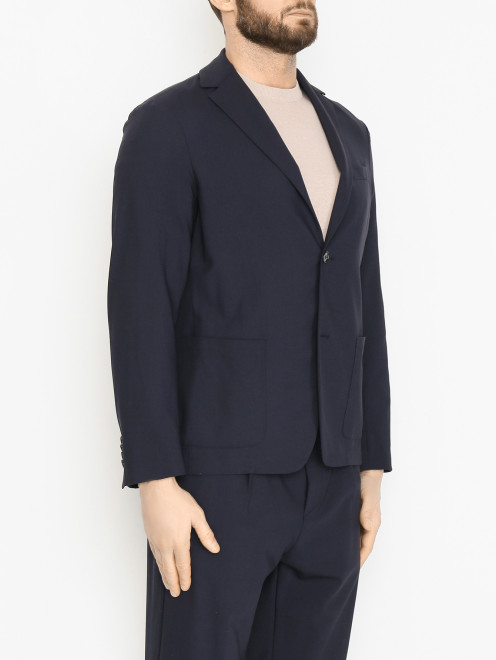 Пиджак из шерсти с накладными карманами Altea - МодельВерхНиз