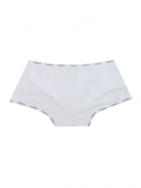 Трусы из хлопка с декором La Perla - Обтравка1