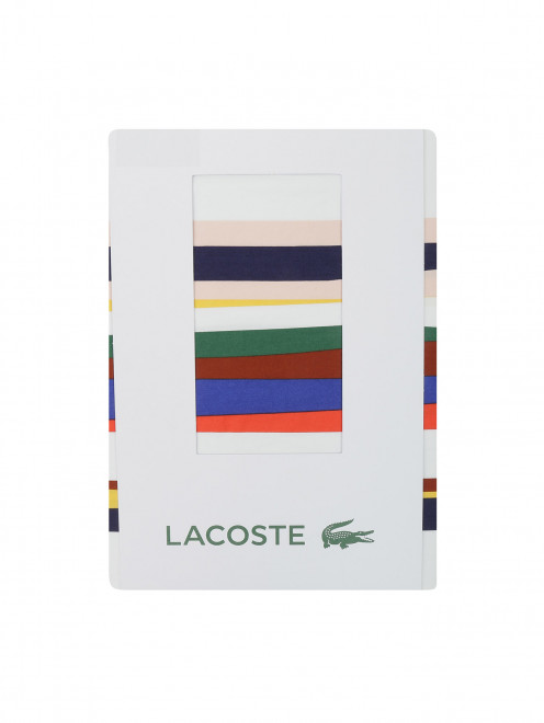Наволочка из хлопка с узором полоска Lacoste - Обтравка1