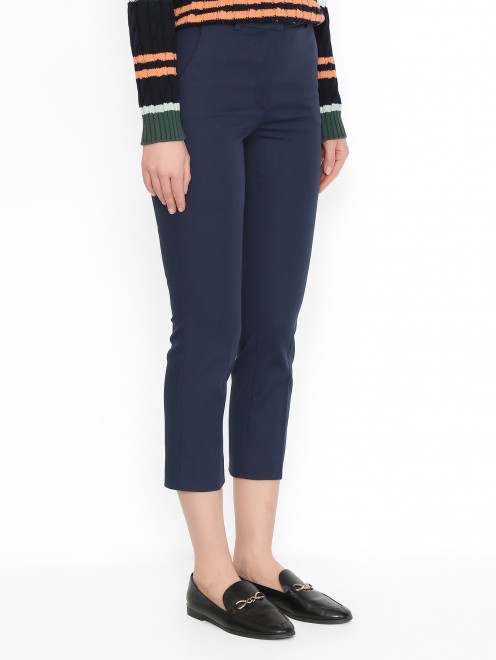 Узкие брюки из хлопка Weekend Max Mara - МодельВерхНиз