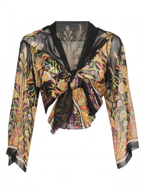 Блуза из шелка с узором Etro - Общий вид