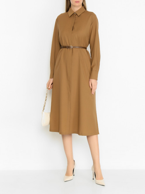 Платье-рубашка с ремнем Max Mara - МодельОбщийВид
