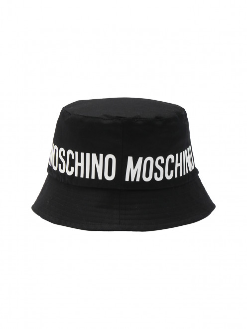 Панама из хлопка с логотипом Moschino - Обтравка1