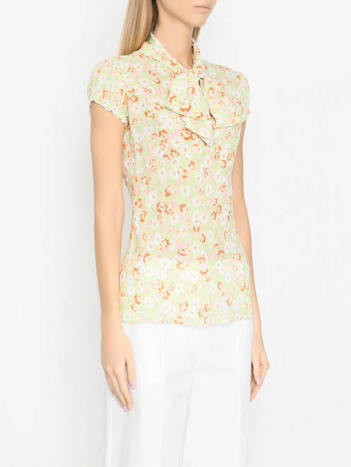 Блуза с цветочным узором N21 - МодельВерхНиз