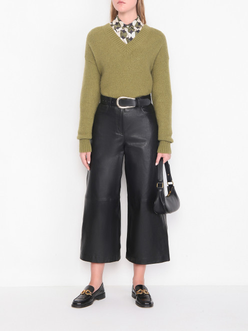 Кюлоты из кожи Weekend Max Mara - МодельОбщийВид