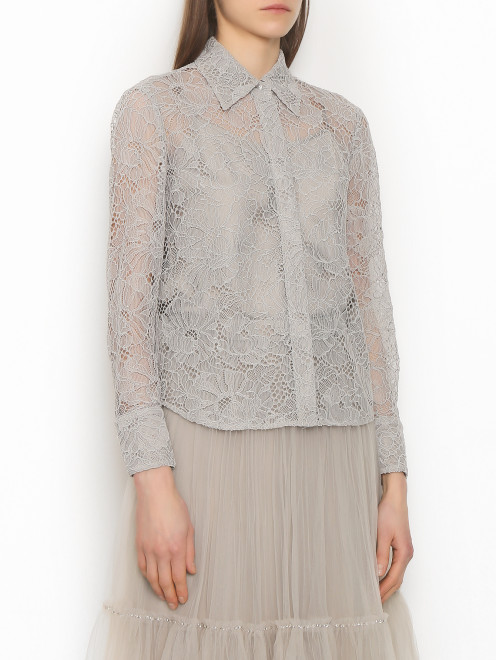 Кружевная блуза с подкладом Ellassay - МодельВерхНиз