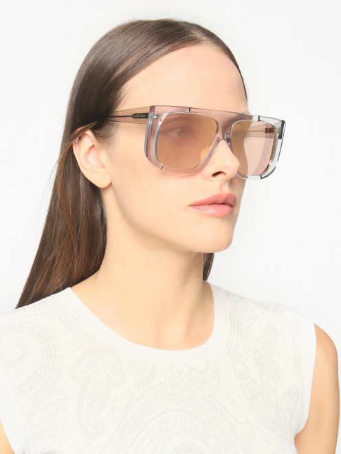 Солнцезащитные очки в пластиковой оправе Max Mara - МодельОбщийВид