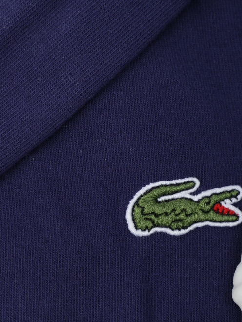 Банный халат с логотипом Lacoste - Деталь