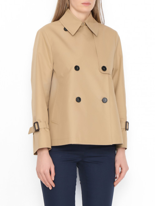 Укороченный плащ из смешанного хлопка Weekend Max Mara - МодельВерхНиз