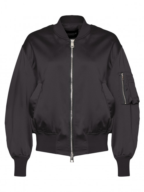 Сатиновая куртка-бомбер с карманами Dondup - Общий вид