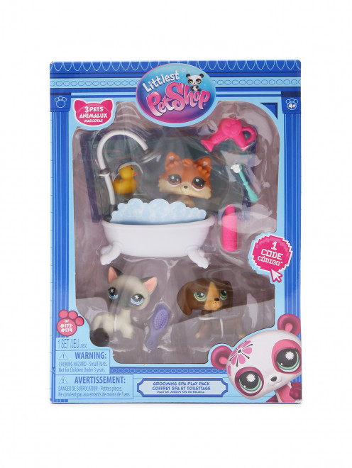Набор "Груминг спа": три фигурки мини-животных Littlest Pet shop - Общий вид