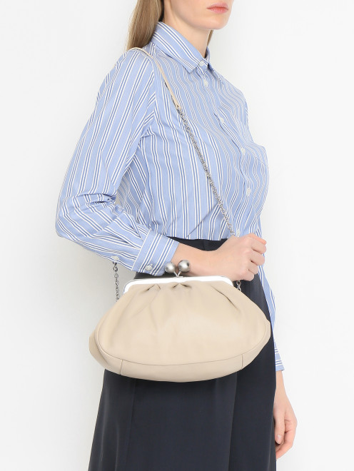 Сумка из гладкой кожи Weekend Max Mara - МодельВерхНиз