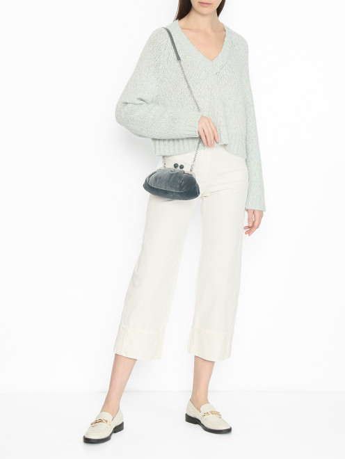 Сумка из текстиля на цепочке Weekend Max Mara - МодельОбщийВид