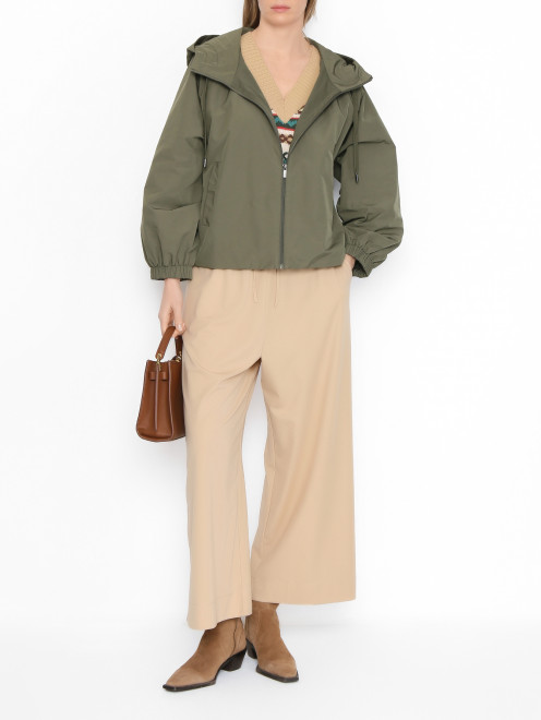 Ветровка на молнии с капюшоном Weekend Max Mara - МодельОбщийВид