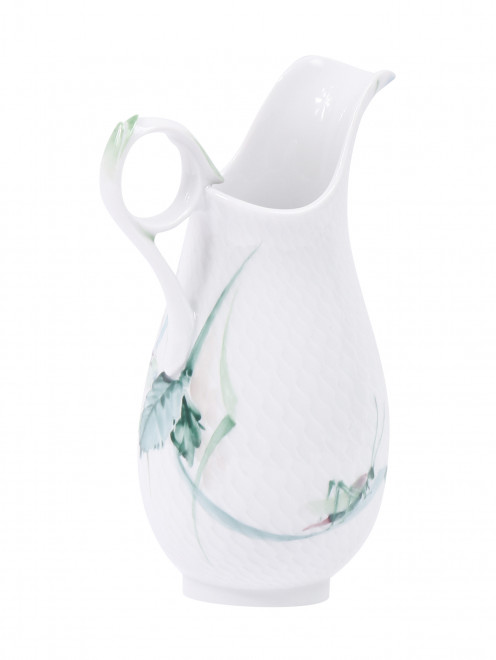 Молочник из фарфора с растительным узором Meissen - Обтравка1