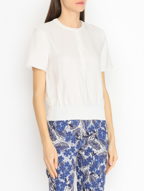 Блуза из шелка с короткими рукавами Laurel - МодельВерхНиз