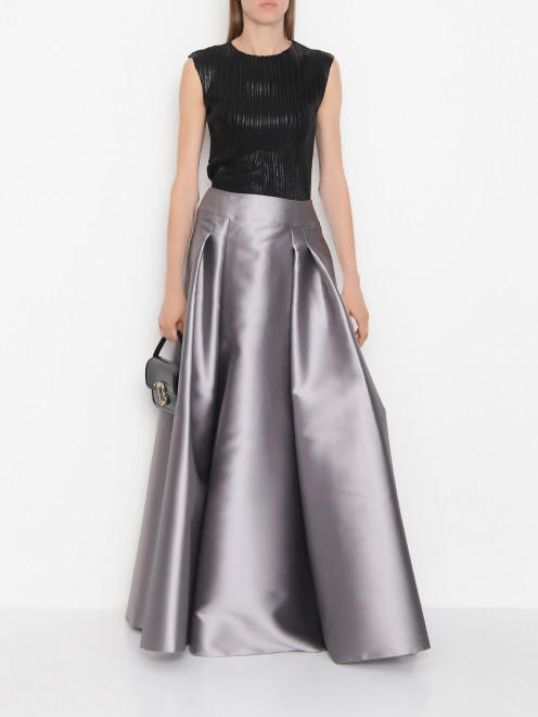 Сатиновая юбка в пол Alberta Ferretti - МодельОбщийВид