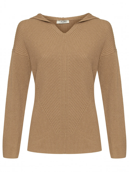 Шерстяной джемпер с капюшоном Max Mara - Общий вид