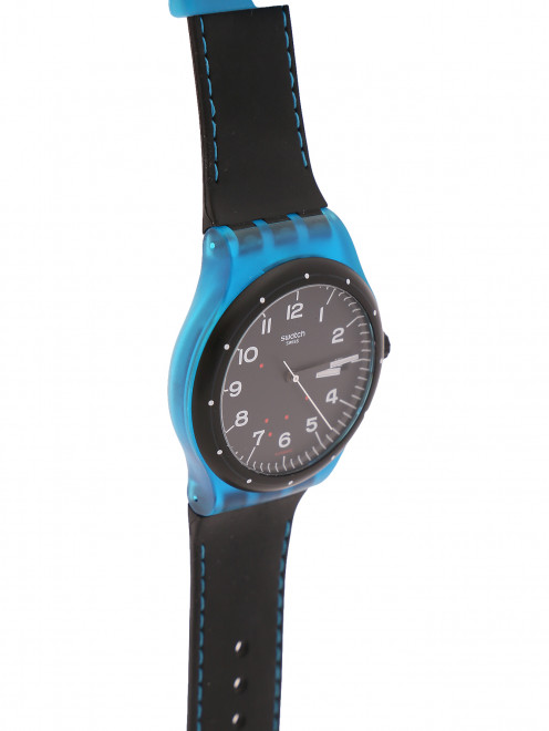 Часы с автоподзаводом на ремне из силикона Swatch - Обтравка1