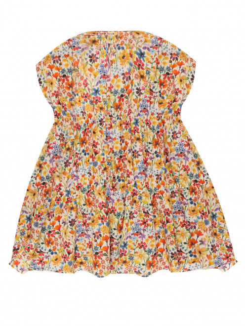 Хлопковое платье с цветочным узором Il Gufo - Обтравка1