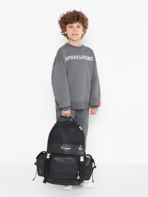 Комбинированный рюкзак с карманами Sprayground - МодельОбщийВид