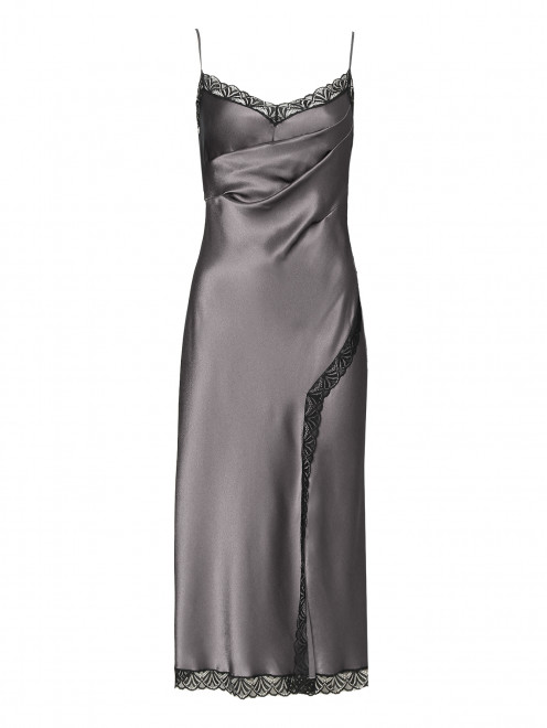 Платье-миди с кружевной отделкой Alberta Ferretti - Общий вид