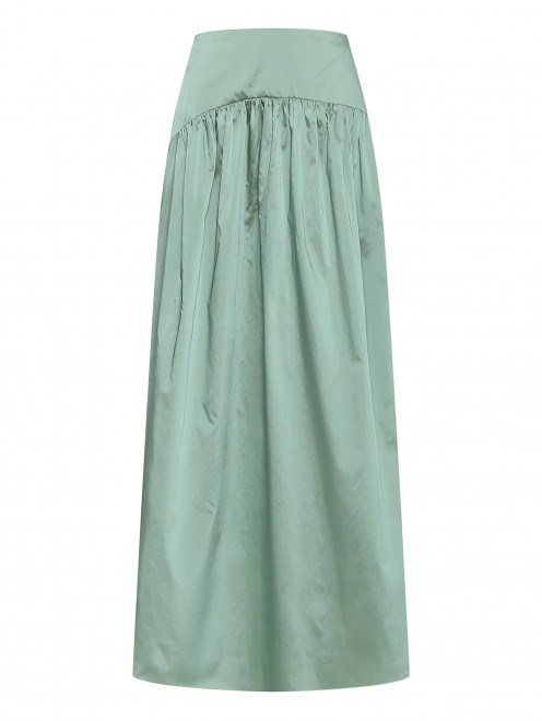 Атласная юбка-макси с карманами Max Mara - Общий вид