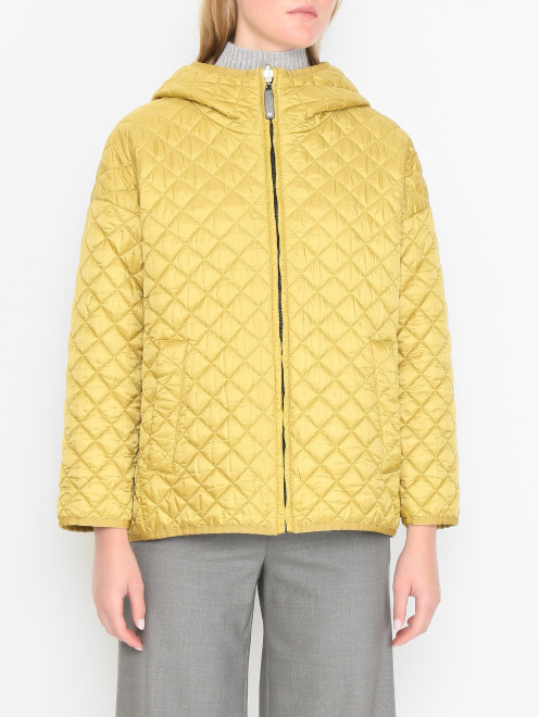 Стеганая куртка на молнии Max Mara - МодельВерхНиз
