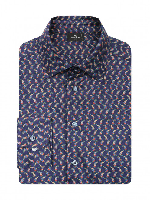 Рубашка из хлопка с узором пейсли Etro - Общий вид