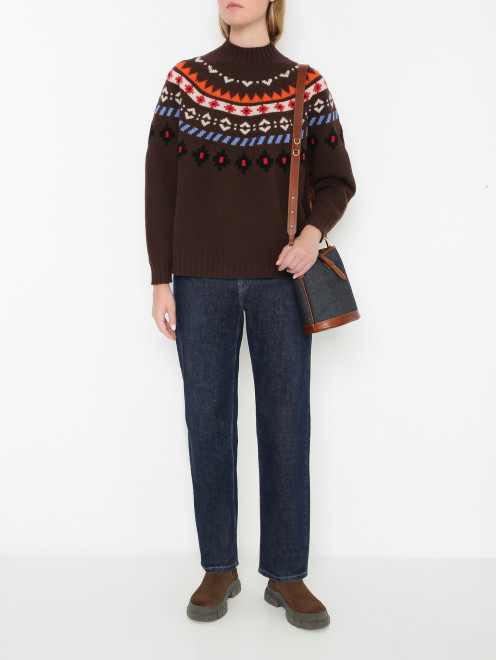 Базовые ботинки из кожи Weekend Max Mara - МодельОбщийВид