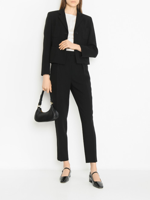 Брюки однотонные прямого кроя Max Mara - МодельОбщийВид