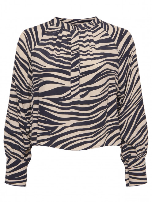 Укороченная свободная блуза из вискозы Max&Co - Общий вид