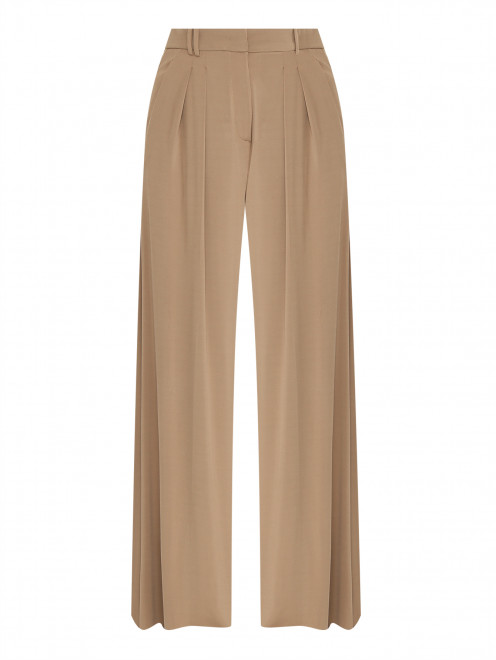 Трикотажные брюки с защипами Max Mara - Общий вид