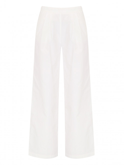 Однотонные брюки из хлопка Ermanno Scervino Junior - Общий вид