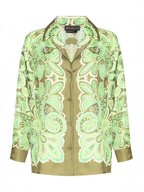 Блузка из шелка с узором Luisa Spagnoli - Общий вид